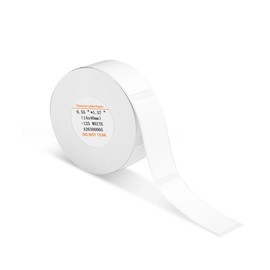 JADENS JD-11 Label Maker Machine, Portable Handheld Bluetooth Wireless Label Printer, Includes Three Tapes, Ink-Free Operation with a Variety of Templates for Business and Home Use:_1 Roll White Tape