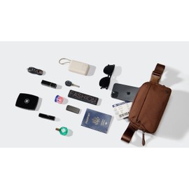 Pander Fanny Pack for Women and Men, Large 2L Tactical Crossbody Carry Bag for Travel, Work, Outdoor. (Saddle Brown)