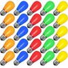 Novelty Lights Outdoor String Light Replacement Bulbs, 25 Pack S14