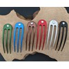 JWL (2) Anodized Aluminum Matte Finished 3 Prong Hair Fork