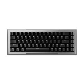 Pwnage Ultra Custom Cherry-Profile Universal PBT Keycap Set - Double Shot PBT Non Shine Through for 100%, 75%, 68%, 65%, 60% Keyboard Keycaps - Black with White Legend