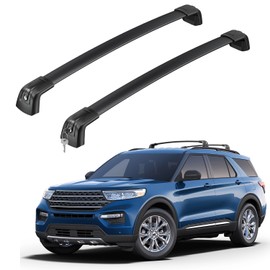 HmmtyRack Car Roof Rack Cross Bars Compatible with Ford Explorer 2020-2024 with Lock, Aluminum Cross Bar for Rooftop Cargo Carrier Luggage Kayak Canoe Bike Snowboard