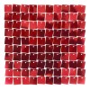 Pannello Decorativo 3d Shimmer Wall 30x30cm 24 Pzs Rojo