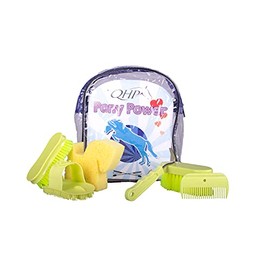 ARBO-INOX Pony Power Cleaning Backpack Cleaning Set for Children QHP Colour Apple Green