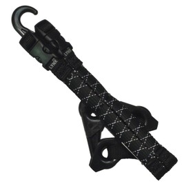 LYNX Hooks L3049 Reflective Tie Down Straps - Black (Pack of 2)