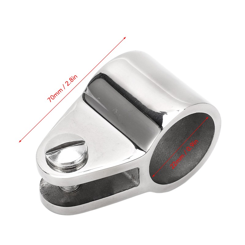 2PCS Bimini Top Jaw Slides 316 Stainless Steel Removable Hinged
