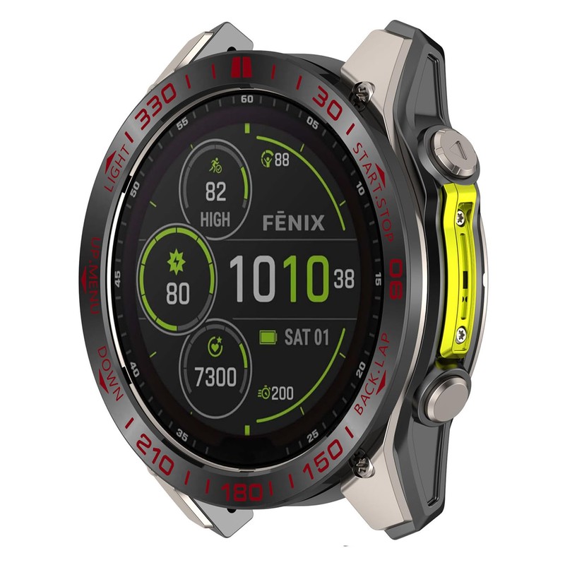 SHEAWA for Garmin Fenix 8 AMOLED 47mm Bezel Ring Set