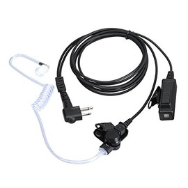 Auriculares para Motorola Walkie Talkies con micrófono de 2 pines de tubo acústico y PPT para CP200 GP2000 XU1100 PRO1150 MU12 (paquete de 1)