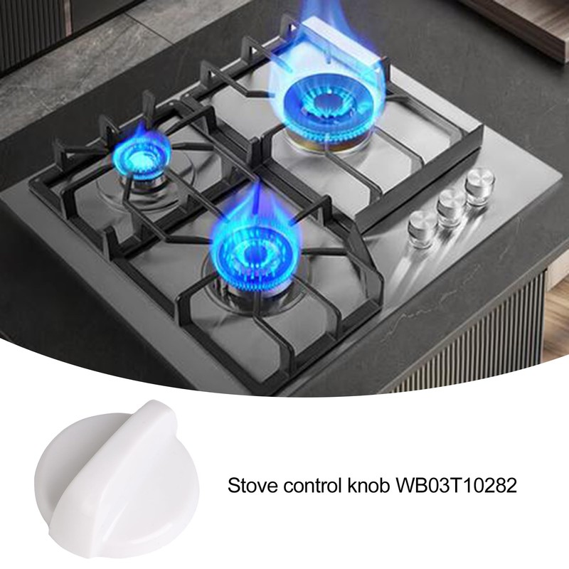 Walmine 4 Pack WB03T10282 Stove Range Top Burner Knob Replacement