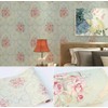 LIFAVOVY Light Green Flower Peel and Stick Wallpaper Self Adhesive