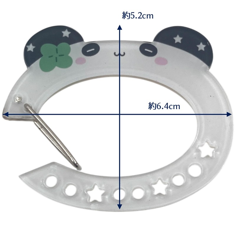 [GrandslamEX] アクリル キャラクター カラビナ チャーム キーリング キーホルダー ストラップ キーチェーン スマホ
