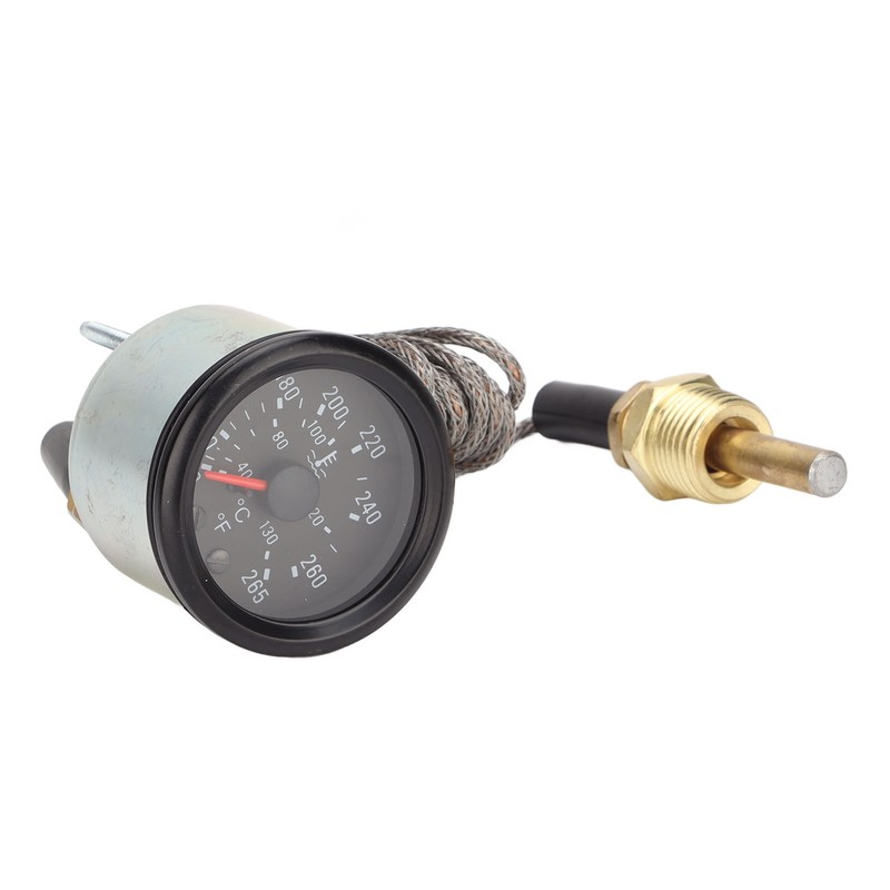 Water Temperature Gauge with Sensor 52mm Dial Pointer Mechanical Water