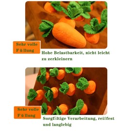 Celawork Intelligence Toy for Dogs Interactive Toy Plush Carrot Sniffing Rug Dog Toy Intelligence Sniffing Rug Dogs Vegetable Plush Toy for Dogs
