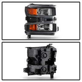 ACANII - For [Halogen w/o LED Model Only] 2019-2021 Chevy Silverado 1500 Factory Headlight Headlamp Right Passenger Side