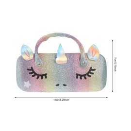 EXCEART Children's Glasses Case Unicorn Shape Sunglasses Case Kawaii Animal Pattern Portable Glasses Box Glasses Case Glasses Case Hard Case Sunglasses Boxes for Men Women Boys Girls, Assorted