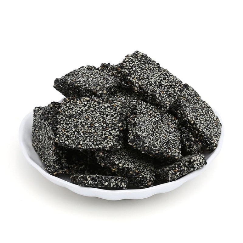 Zhejiang Specialty: Traditional Handmade Black Sesame Peanut Maltose Candy 250g/8.8oz