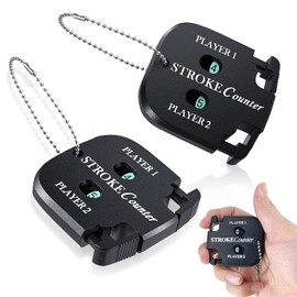 Golf Score Counter,2 Player Stroke Counter Golf Score Indicator Mini Golf Score Counter Portable Golf Stroke Counter Golf Counter Clicker,Shot Stroke Putt Score Counter for Golf Game Score Keeper