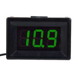 Voltímetro Digital LED, Medidor de Voltaje de Pantalla de 2,4-30 V CC de Dos Hilos, con Precisión de Medición del 0,3 y Velocidad de Medición de 200  