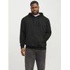 JACK & JONES Male Hoodie Plus Size Plain Hoodie, black