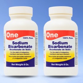 Arymar Pure Sodium Bicarbonate Powder 8 fl oz - (Pack of 2) Natural Baking Soda