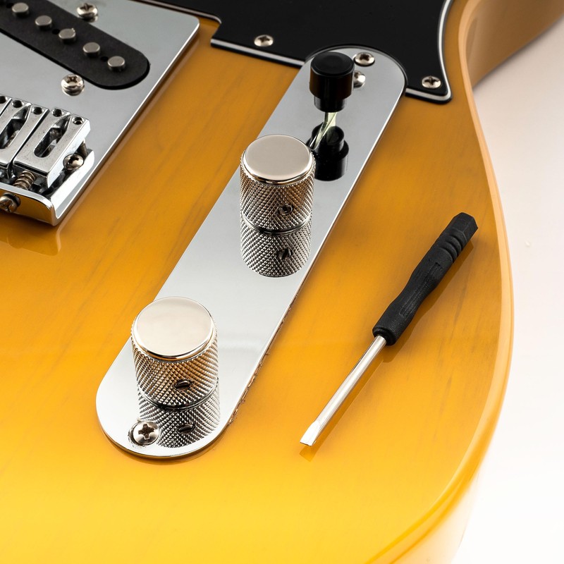 Musiclily Pro 1/4 Inch Aluminium Universal Guitar Knobs Potato Knobs