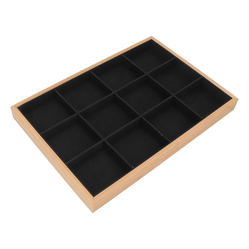 12 Grid Jewelry Tray Soft Elegant Appearance Strong Light Weight