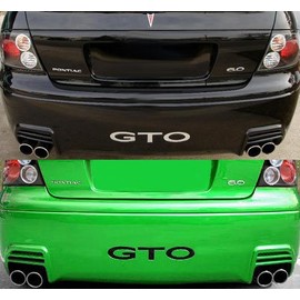 System Skins 2004-06 Pontiac GTO SAP Rear Bumper Valence Vinyl Inserts Decals Letters - 56 Colors to Choose from (Color :: Red)
