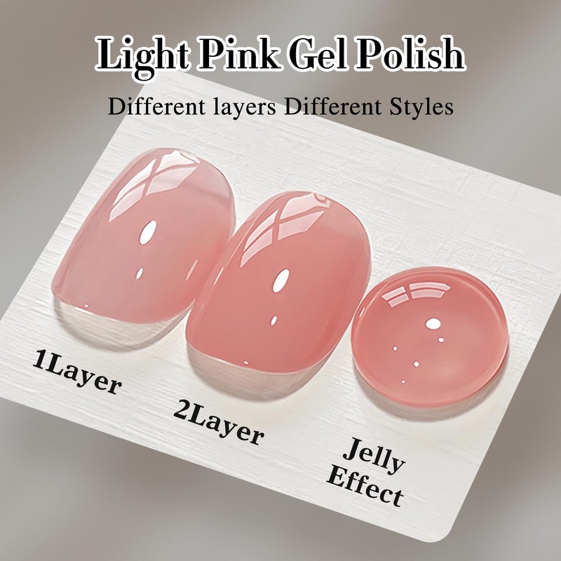 Double Rhythm 0.50 OZ Translucent Gel Polish Same Color Same