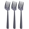 FULLYWARE Matte Black Serving Fork, 9.5-inch Stainless Steel Large Serving