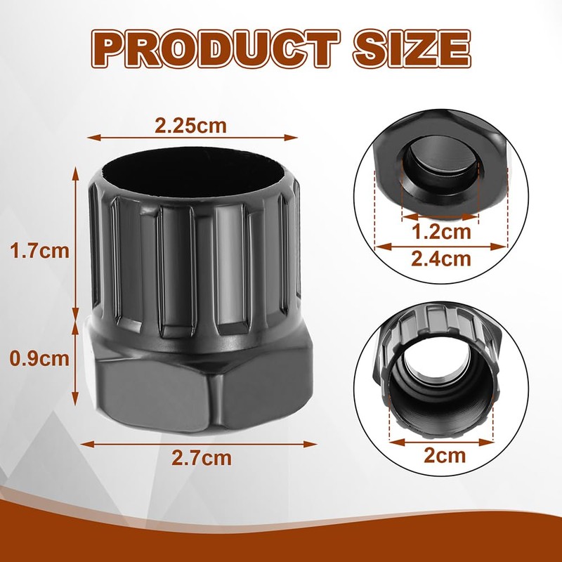 Mtsooning 6PCS Bicycle Freewheel Removal Tool, Mountain Bike Cassette Lockring