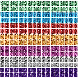 350 piezas de joyería para el cabello para mujeres, trenzas, cuentas de rastas, decoraciones para el cabello, anillos de aluminio, clips de metal ajustables, accesorio para el cabello por Liliyab (multicolor)