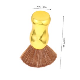 Mikinona Professional Barber Neck Duster Brush Handle Hairdressing Tool for Efficient Hair Cleanup Soft Bristles for Gentle Cleaning Salon Home Use