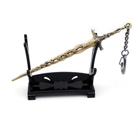 Funky Game Weapon Keychain, 13cm Tiny Zinc Alloy Sword Keychain with Stand, Perfect Holiday & Christmas Gift for Fans and Friends