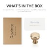 Ravinte 5 Pack Champagne Bronze Kitchen Cabinet Knobs Single Hole