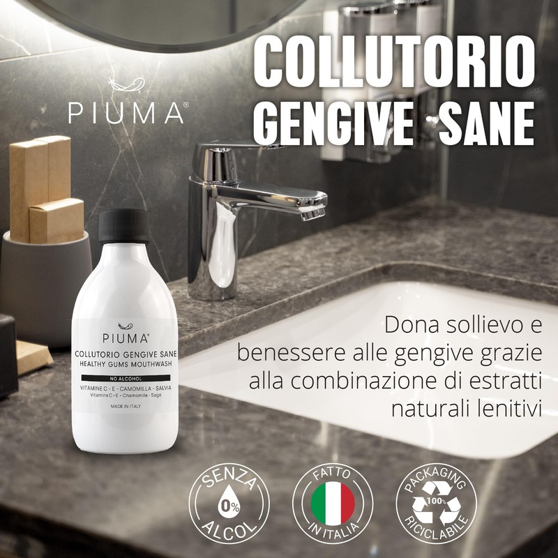 PIUMA Healthy Gum Water - Soothing for Sensitive Gums with