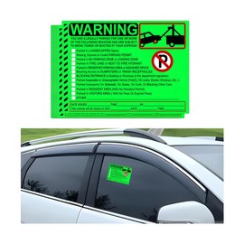 KHGUZ Car Parking Violation Stickers, 50PCS 7.5" x 5.5" Vehicle Private Parking Tow Warning Notices, You are Illegally Parked Multi Reasons Auto Window Labels, Universal Fit