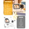 OBVHNUA Babyphone mit Kamera 720p IPS Video Babyphone 2,8" mit