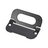 sourcing map Finger Flush Pull Handle 74x34x5mm Rectangle for Drawer