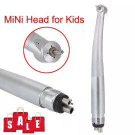 WBRWP NSK STYLE Mini Small Head Dental High Speed Handpiece Push Pediatric Kid 4HOLE