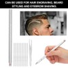 Professional Hair Engraving Pen Kit Stainless Steel Eyebrow Beard Shaving