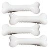 Bone Hair Clips, 4 Pack 2.2" White Plastic Bone Hair