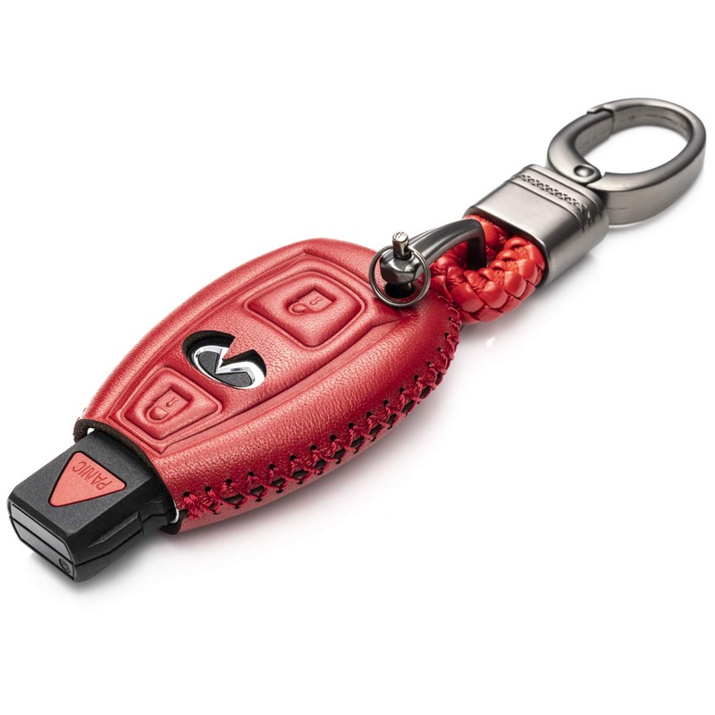 Vitodeco Genuine Leather Smart Key Fob Case Cover Protector with