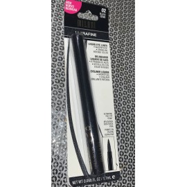 MILANI ULTRAFINE LIQUID EYE LINER #02 BLACK GEMS New On Card