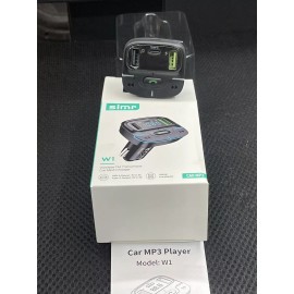 SIMR NewSIMR Bluetooth FM Transmitter Wireless Radio Adapter Car Aux Black