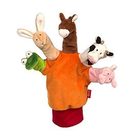 SIGIKID 42786 My Little Theatre Animal Glove Girls and Boys Baby Toy Recommended from 3 Months Multi-Coloured 22 x 5 x 26 cm