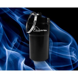 SMOKESAFE Aluminum Smell Proof Case 2.25” Odor Resistant Travel Herb Storage Stash Box Container – Discreetly Carry Up to A Few Grams in Palm, Pocket or with Keychain