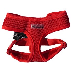 IPuppyone Adjustable Dog Soft Harness "Air Flex" Small Red