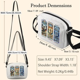 JTOUK FW Dragons Crossbody Bag Onyx Storm Gift Basgiath War College Gift The Empyrean Series Fan Gift, Andarna Hkb Eu