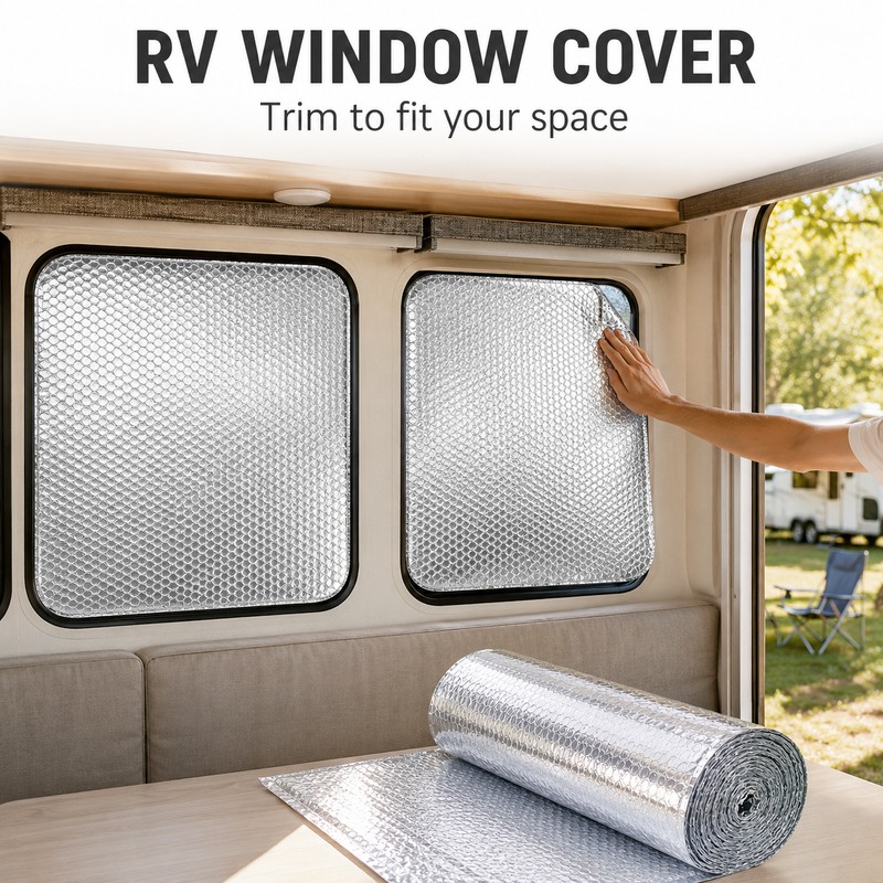 Reflective Aluminum Bubble Insulation Roll for Windows & RVs