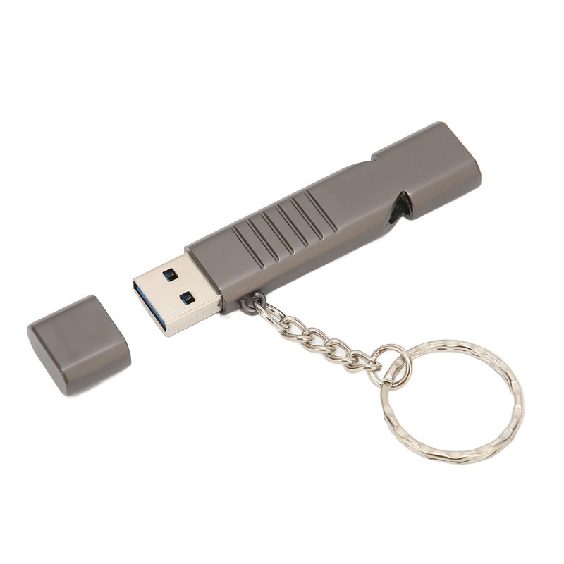 Whistle Flash Drive SOS Outdoor Waterproof 120dB Sound Multifunction Zinc